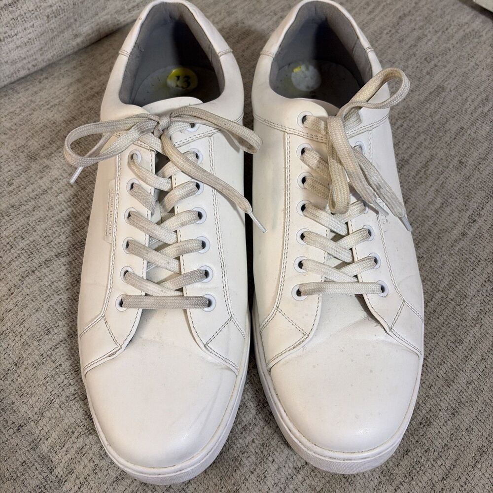 KENNETH COLE NY Rebound System Mens Size 13 LARON White Leather Upper